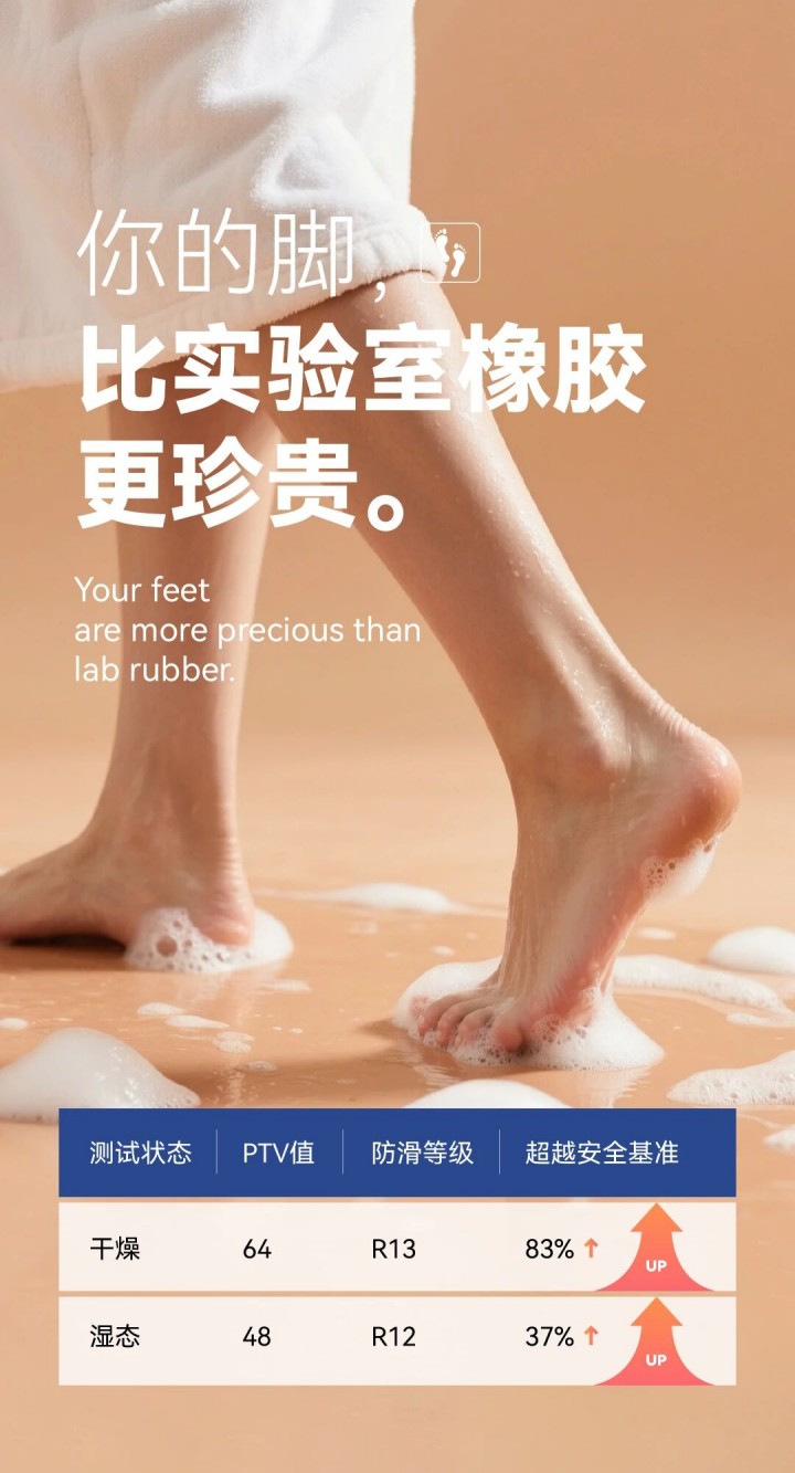 防滑添一證！德國(guó)萊茵TüV認(rèn)證 x 萬(wàn)磊微水泥