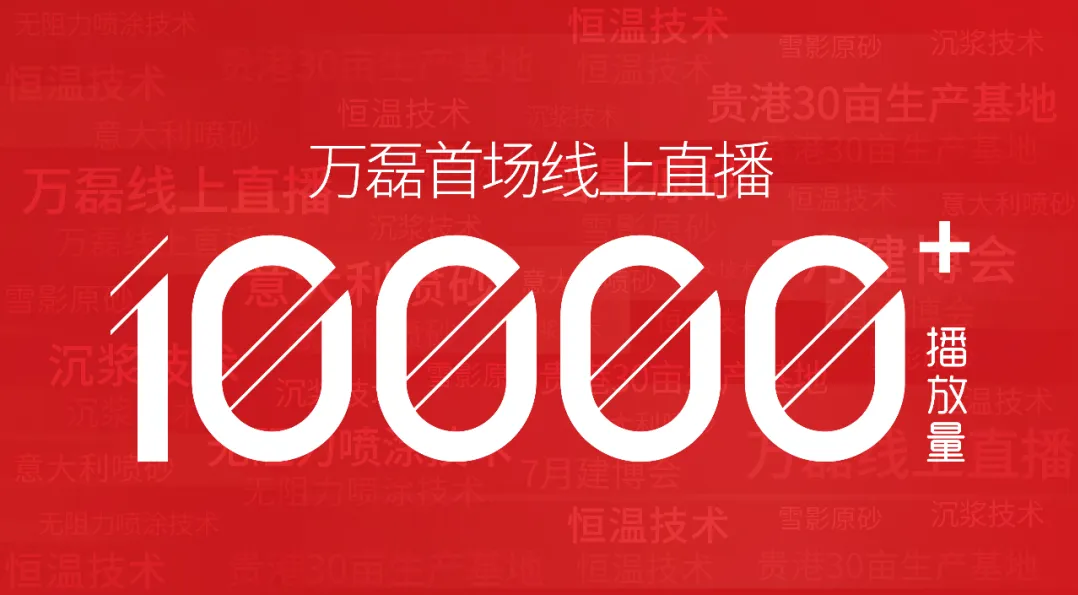 10000+人氣，萬(wàn)磊首場(chǎng)線上直播 完美收官！